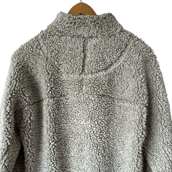 True Grit Unisex Frosted Tip 1/4 Zip Sherpa Fleece Pullover - Picture 4 of 16